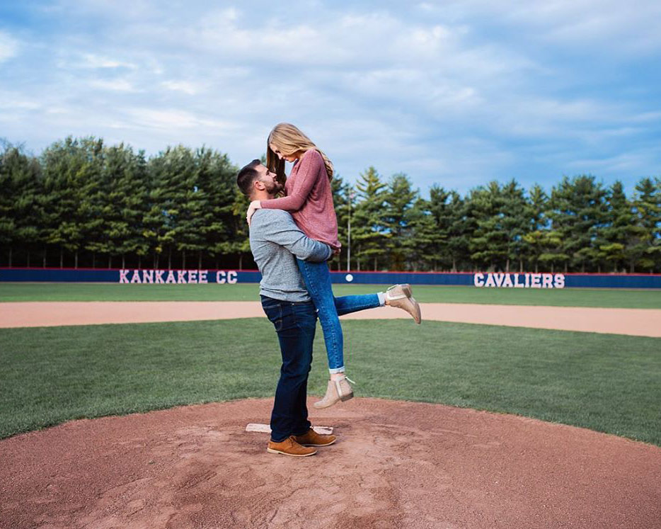 Scott & Taylor at the Cavaliers baseball field